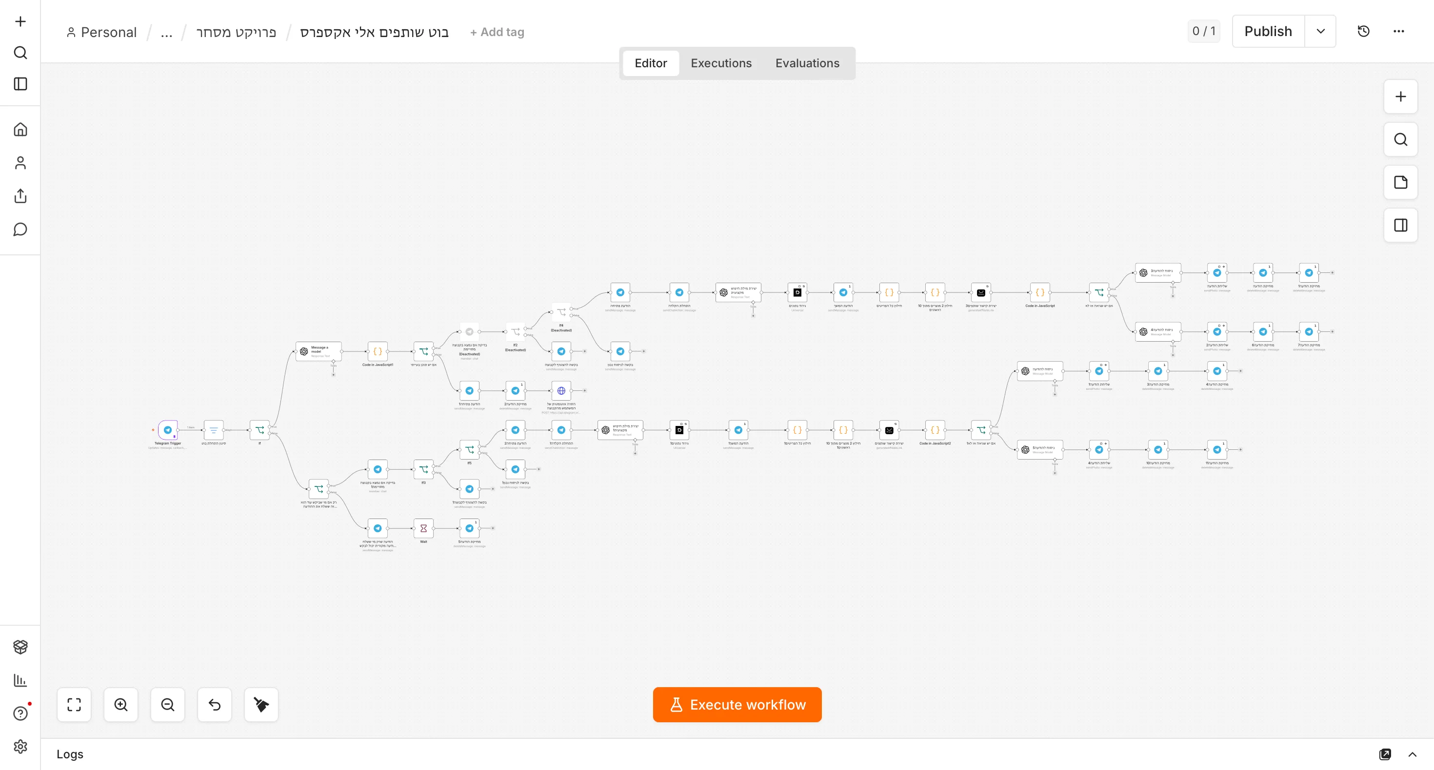n8n flow: AliExpress affiliate bot on Telegram