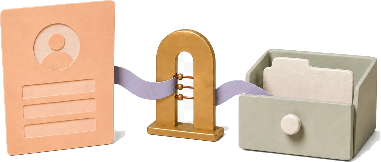 המחשה של ליד מקומי שנקלט ומסתדר אוטומטית במערכת העסק